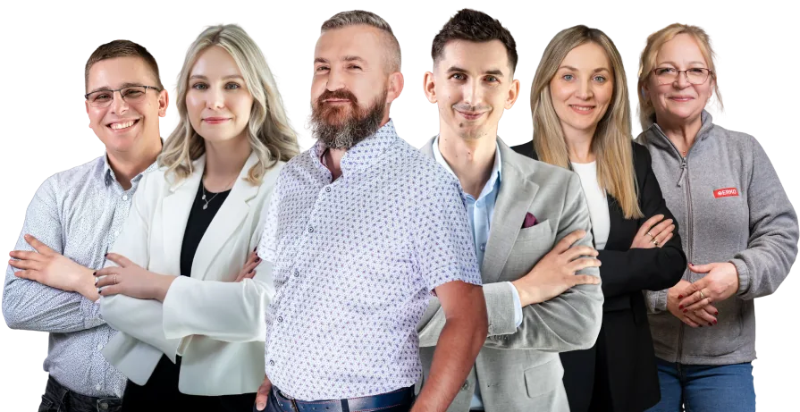 Zespół HR i kierownicy ERKO